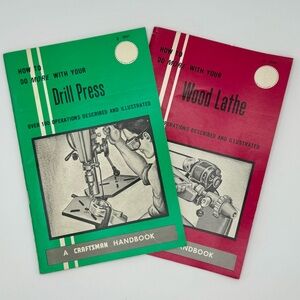 Vintage 1969 ‘A Craftsman Handbook’ lot of 2 books